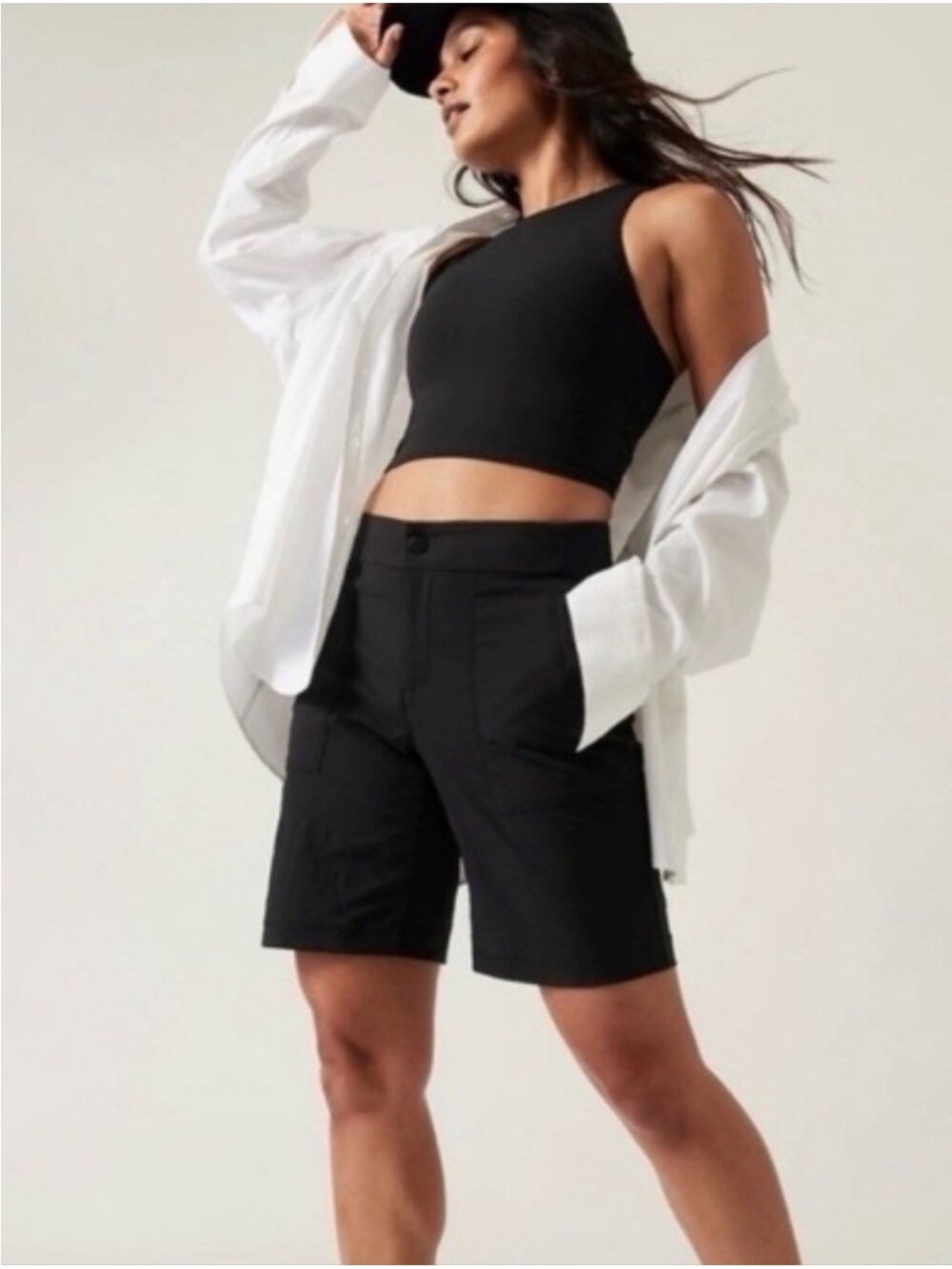 Athleta Trekkie Bermuda 2.0 Shorts Black Size 0 Women’s Everyday Style